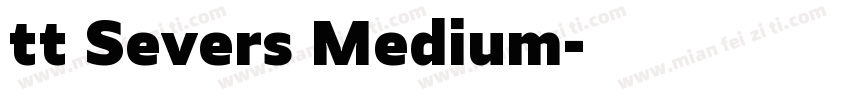 tt Severs Medium字体转换
